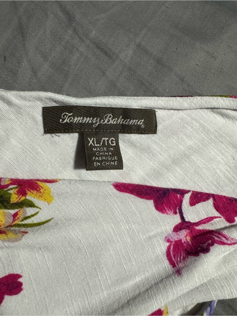 Tommy Bahama Women’s XL Lined White Floral Sun Dress - Picture 4 of 7
